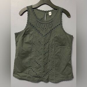 #1) GAP Women's Olive Green Tank Top